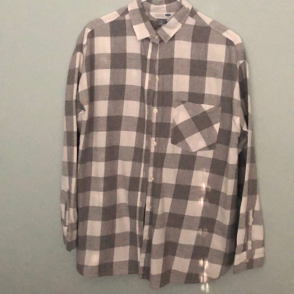 Old Navy flannel shirt.  Size Large